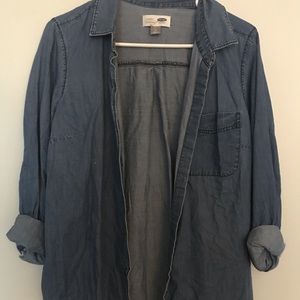 old navy chambray button up